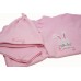 Personalised Baby Girl Embroidered Bunny Applique Sleepsuit & Hat